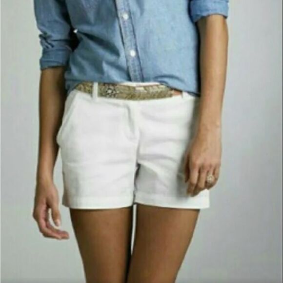 J Crew City Fit Short Pink Chambray 0 - Picture 7 of 7
